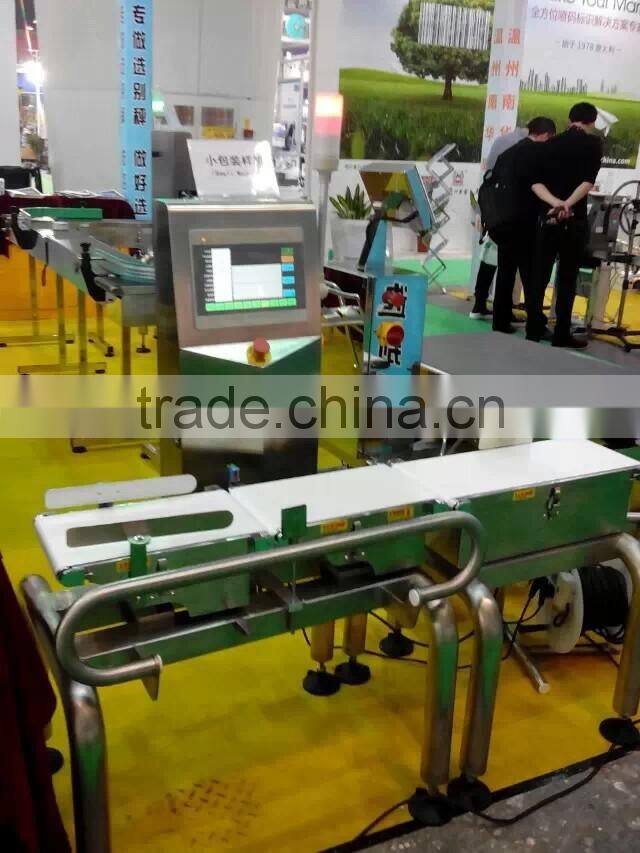 weight sorting check weigher machine