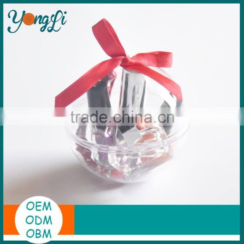 Transparent Hanging Flat Bottom Plastic Christmas Baubles Box