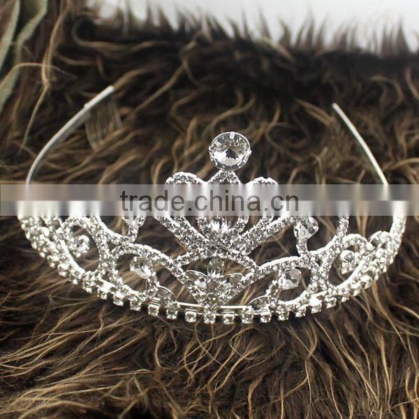2017 Fashion Silver Wedding Hair Jewelry Bridal Flower Tiaras For Girl Halo H172-076