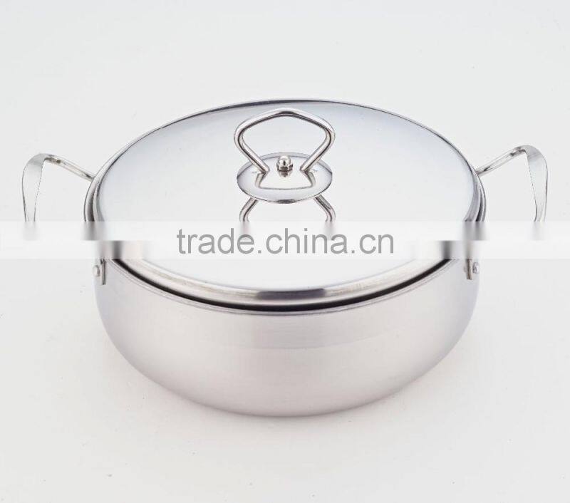 24-30cm 8 pcs Stainless steel stockpot and cooking pot