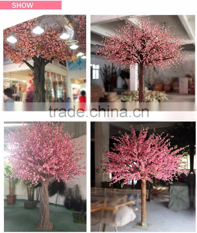 Wholsale China indoor decoration artificial silk cherry blossom tree home decoration artificial cherry blossom tree