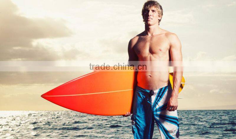 Hongen apparel Custom mens board short fashion 100% polyester sublimated beach short