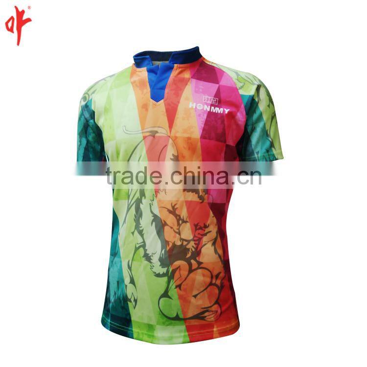 OEM & ODM All black custom rugby jersey