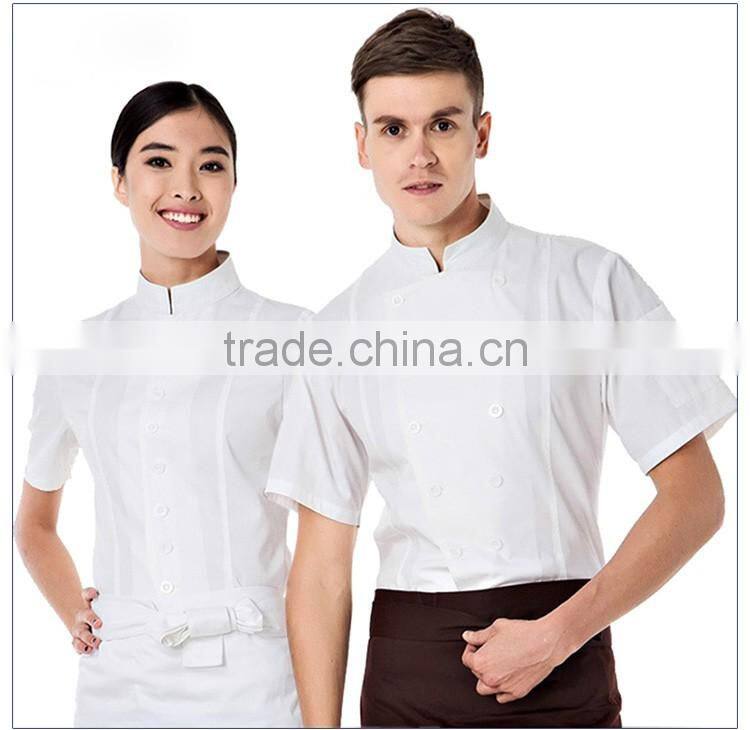 Bulk White Color Restaurant Waiter/Waitress Uniform