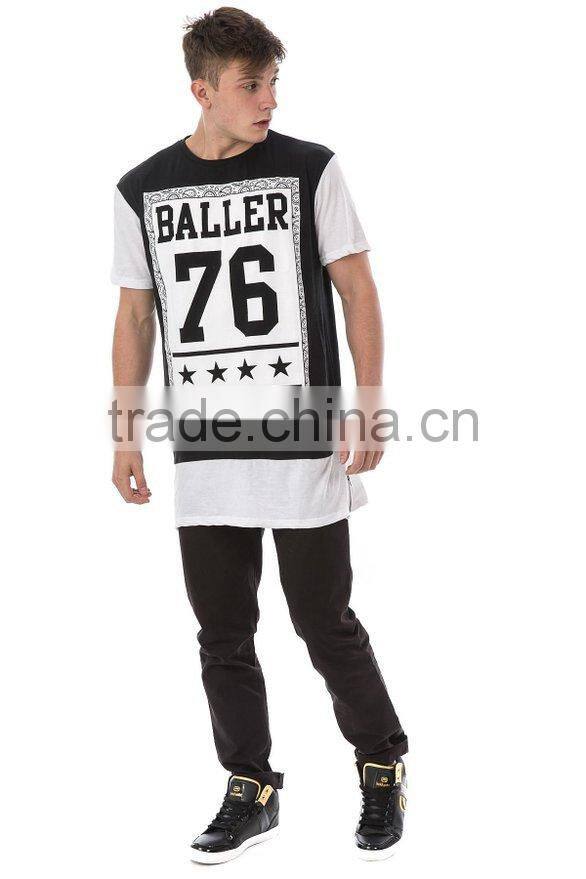 2016 fashion new design youth long tail t shirt
