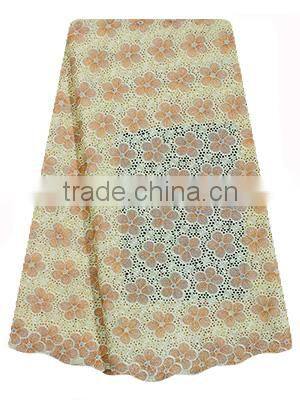 Nigerian Customized Factory Sale Swiss Volie Lace Fabric SL0427