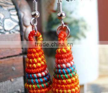 Vintage style tower pendant earrings.Holiday gifts