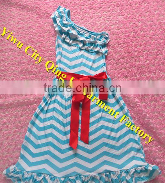 Funky Designs Toddler Girls Boutique Chevron Clothing Baby Persnickety Girls Cotton Black/White Zigzag Double Ruffle Pants