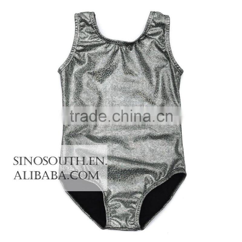 2017 New arrival thong gymnastics leotard fabric Shiny Leotards for girls