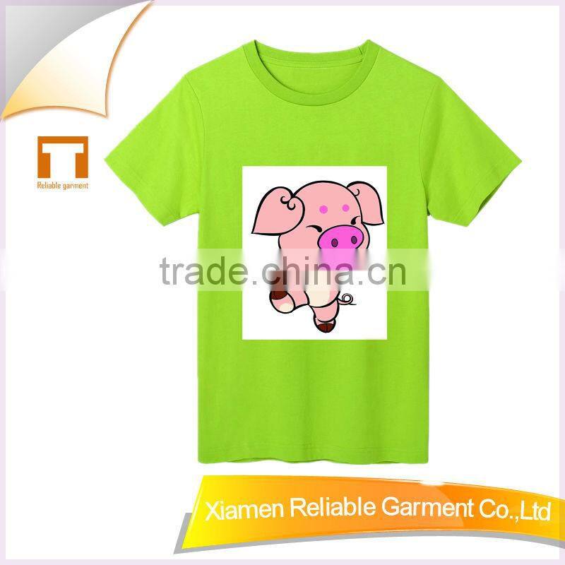 Hot!2016 fashion 100% cotton wholesale kids printed tshirt pattern