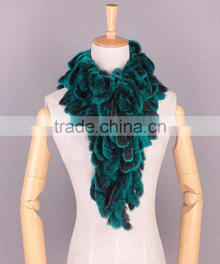 China factory Warm Scarves best-selling scarf shawl Fur Knit Scarf for Winter