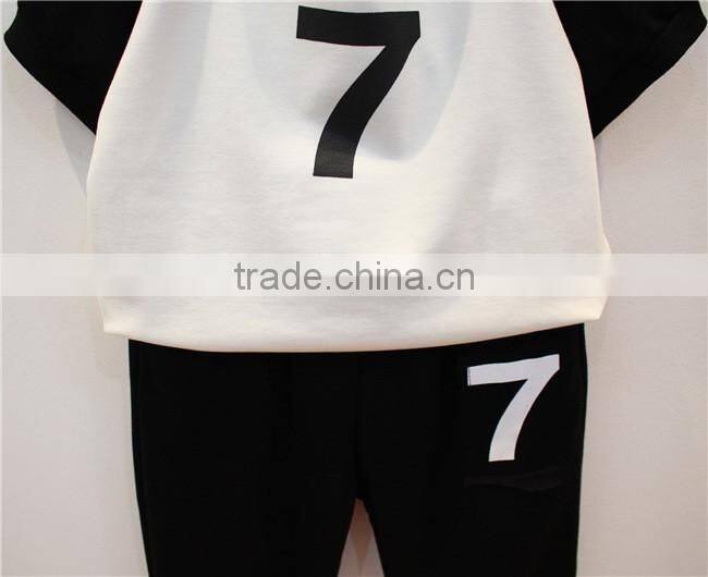 hot sale kids wear,knit t-shirt+pants girls boutique summer outfits children summer clothes set