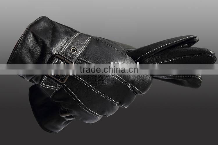 winter warmly leather gloves