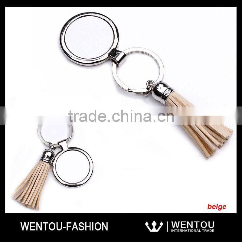Vintage Gift Monogram Tassel Preppy Keychain