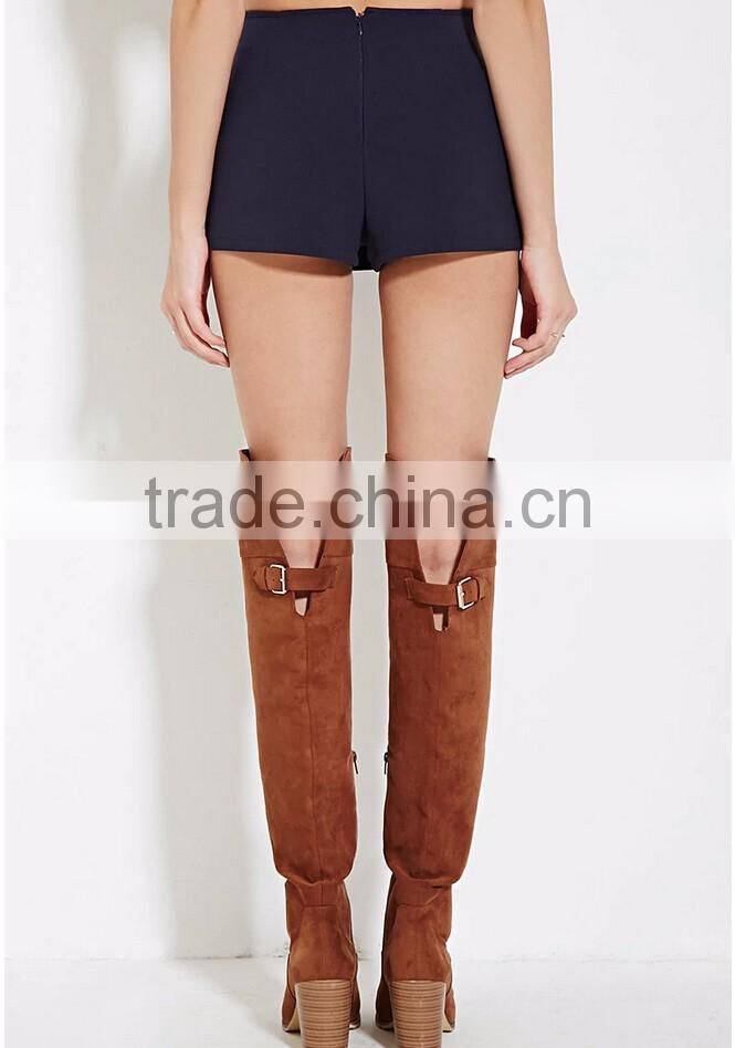 Fashion unlined front buttons skirt women asymmetrical sexy short skirt 2016