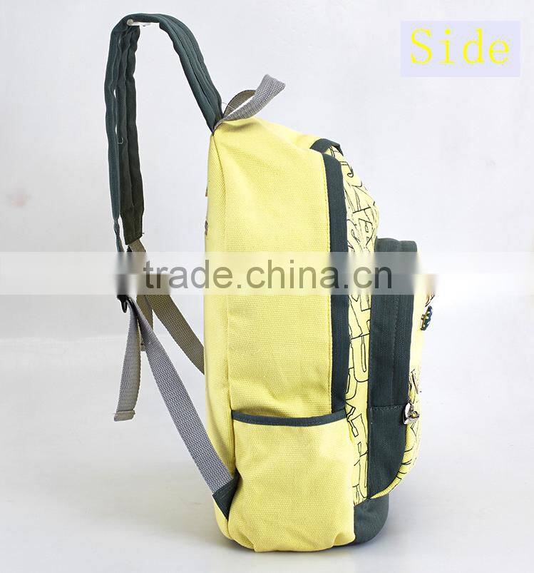 Fashion Canvas backpack, Travel bag, Computer bag, Girl's bag