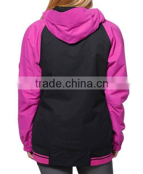 Casual High Quality Blank Waterproof Jacket Lady Manufacturer 2014