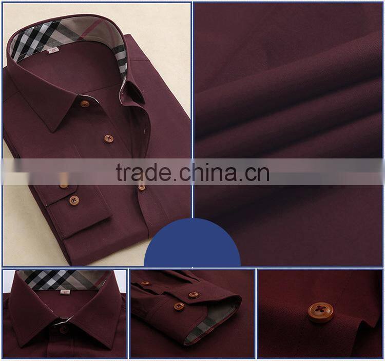 wholesale OEM supply high fashion colorful 100% Cotton special collar oxford shirt for man
