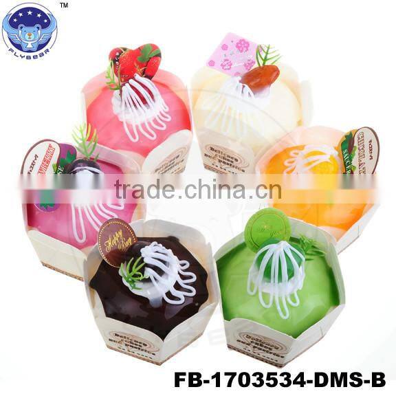 Mousse fruit Fake Cake Promotional Souvenir Gifts paper cup cake 0simulated food Fridge magnets