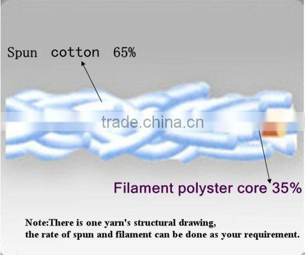 cotton polyester tablecloths sewing thread polyester cotton blended combed sewing thread