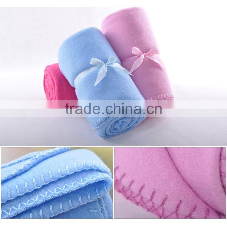 2015 new hot products soft brushed blanket with Sherpa fleece