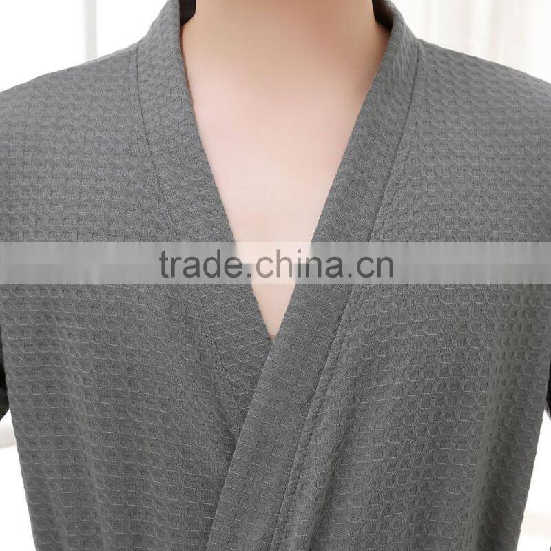 polyester colorful mens short spa robe