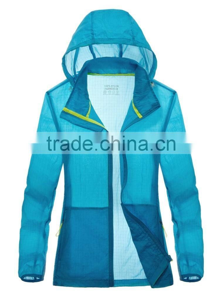 Quick Dry Hooded Lightweight Beach Windbreaker with bag