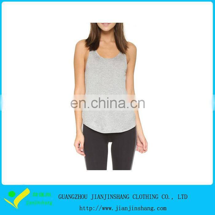 Grey Color Dri Fit Spandex Regular Fit Mesh Tank Top Promotion