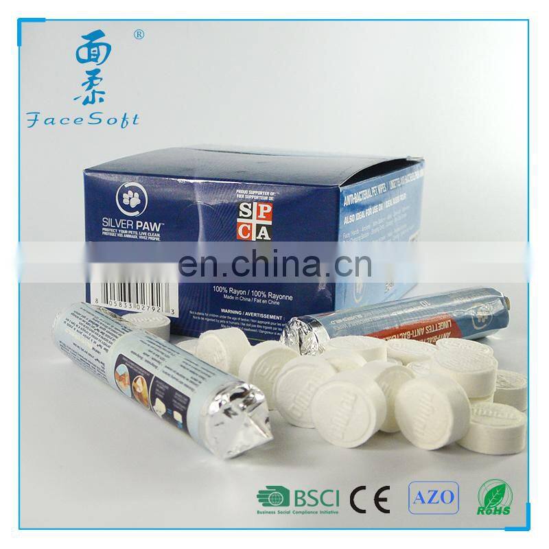 100% viscose rayon hot selling pill compressed magic mini towel