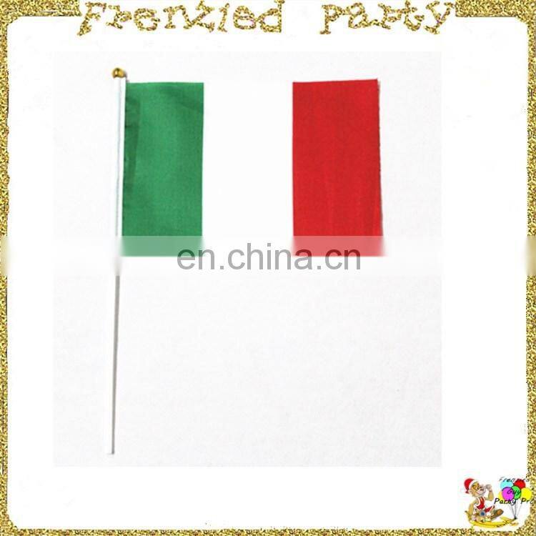 Hand flag yellow green brazil flag FGF-0007