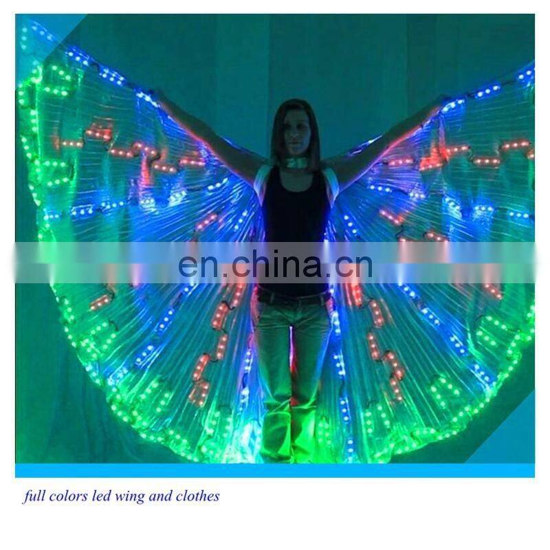 hot sale led Performance Wear for dance costume led belly dance wings
