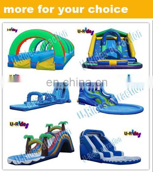 Funny Rainbow Giant Inflatable Water Parks Amusement Park Inflatable Water Slide For Sale