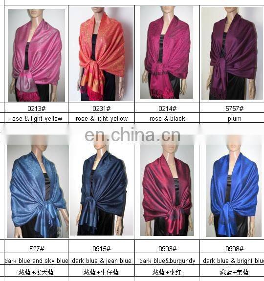 Z029_5555# fashion shawl with classical whole paisley jacquard pashmina design