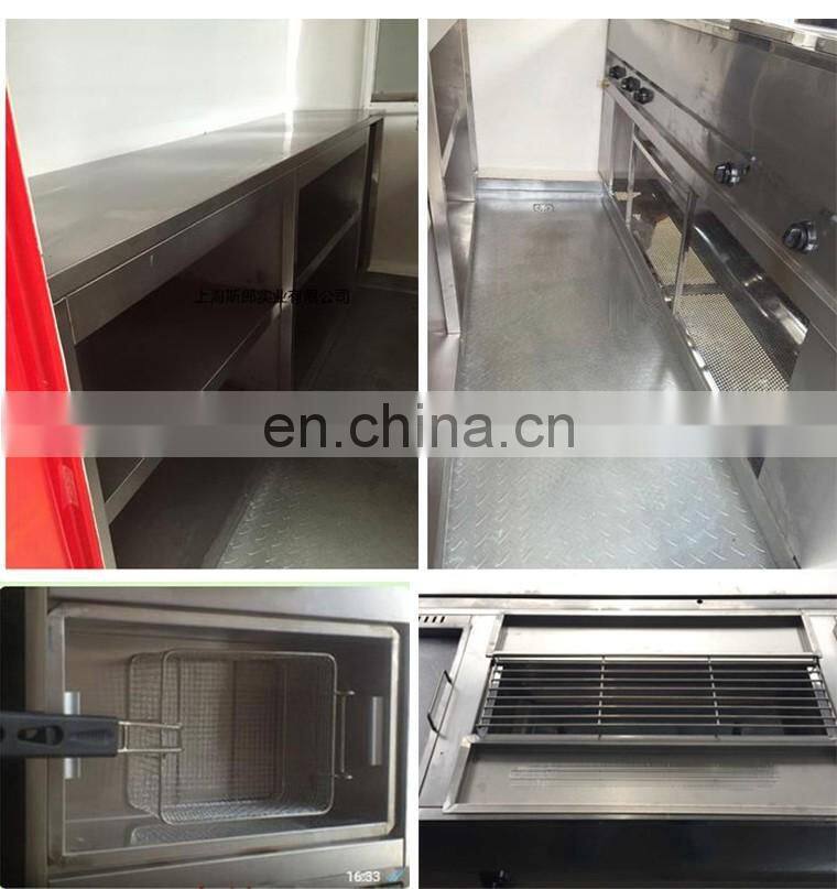 480cm Black traction food trailer / truck / add electric brake system