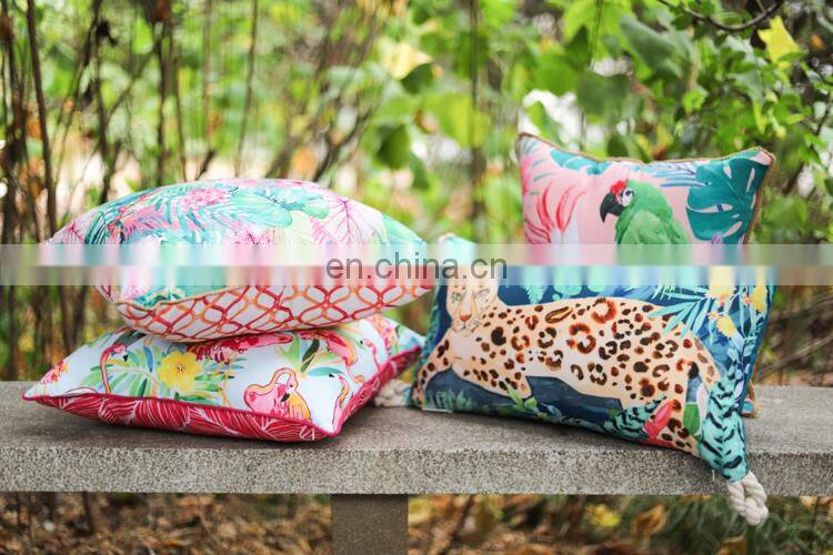 Printed Pillows Outdoor Decorative Multi-color Fancy Flower Popular Creative Digital Printing Square Throw Pillow Cover