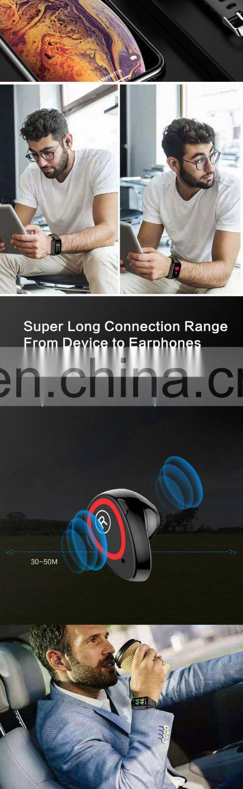 2 In 1 Smart Watch With Bluetooth Earphone Latest 2020 Shenzhen Waterproof Sport Bracelet Wholesale Smart Watch For Android