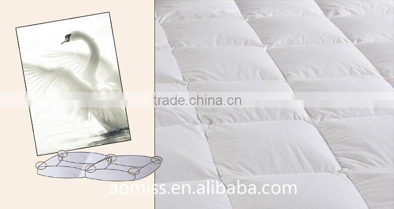 high quality 100% cotton white down proof hotel mattress topper