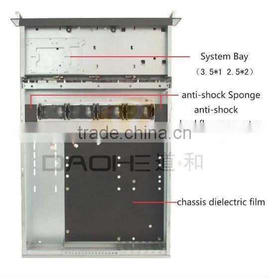 2U 8*2.5''/3.5'' HDD with 500W Power Supply and sliding kit Storage Server Case
