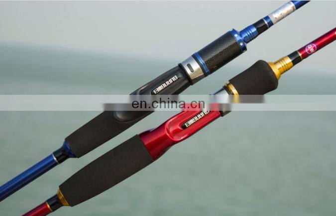 high quality 2 section GW travel carbon fiber fishing tackle lure rod long casting rod