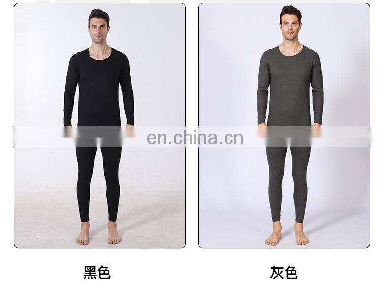 Manufacturer Christmas xmas sale Men's Pullover cozy underwear plus size 2-piece cloth winter top and pants