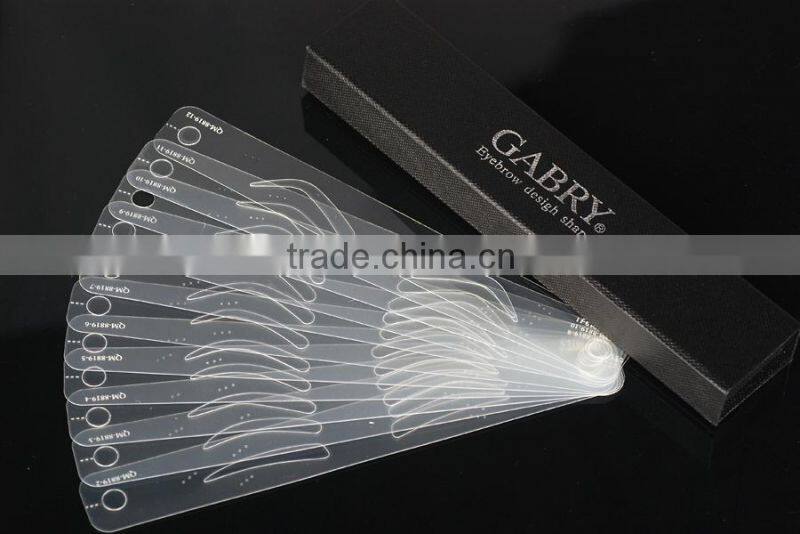 2015 New arrival permanent makeup eyebrow stencil
