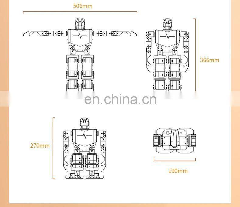 Assembled RoboSoul H5S 16 DOF Humanoid Robot Programmable Robot Education Dancing Robot