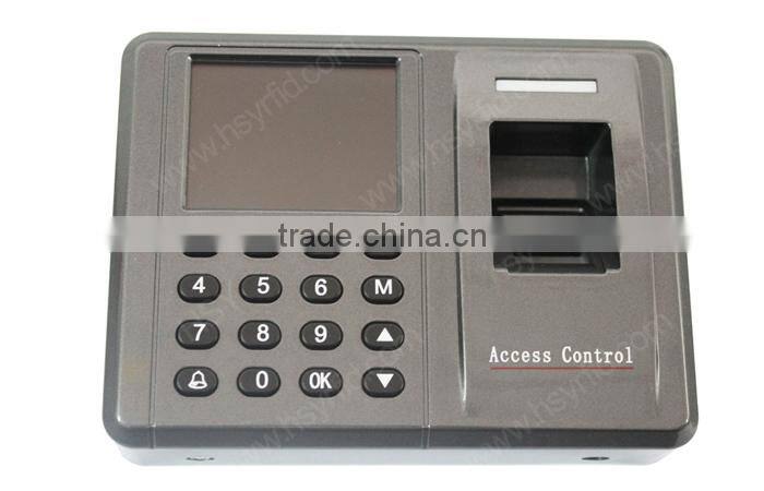 HSY-F802 Fingerprint access control recording of working hours tcp/ip rfid card time and attendance with control door opening