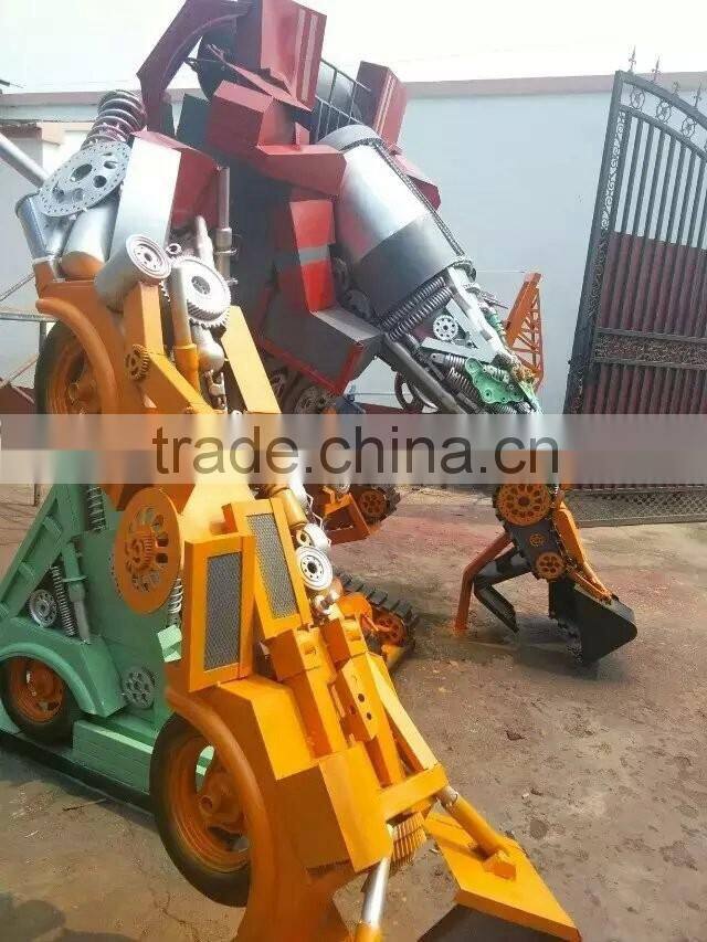 Ironhide large outdoor sculpture cartoon figure iron man sculpture for public plaza exhibition celebration