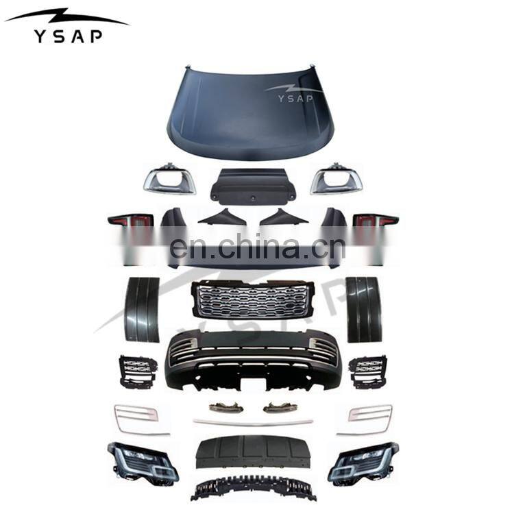 Hot selling facelift body kit accessories grille head lamp tail lamp for 2013-2017 Range Rover Vogue upgrade to 2018 SVA kit