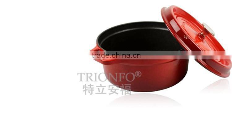 red enameled casserole pot cast iron pot rice cooker