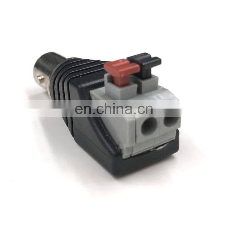 BNC female to DC terminal Male and Female Press Type BNC connector