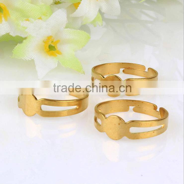 South Korea diy Jewelry accessories High quality brass plating couple rings