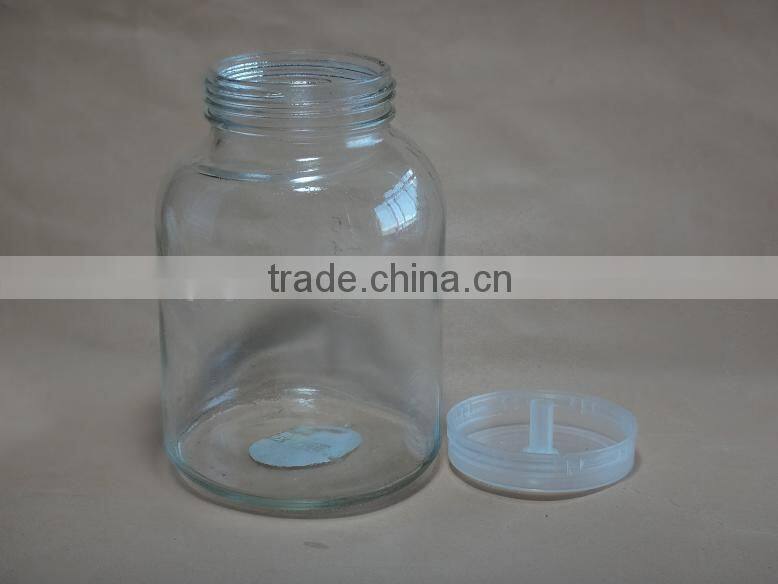 600ml glass tissue culture jar with lid, 240ml 350ml 620ml tissue culture glass jar