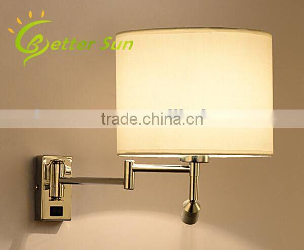 Linen Fabric LED Wall Lack Light/Wall Bracket Light Fitting/Indoor Wall Light